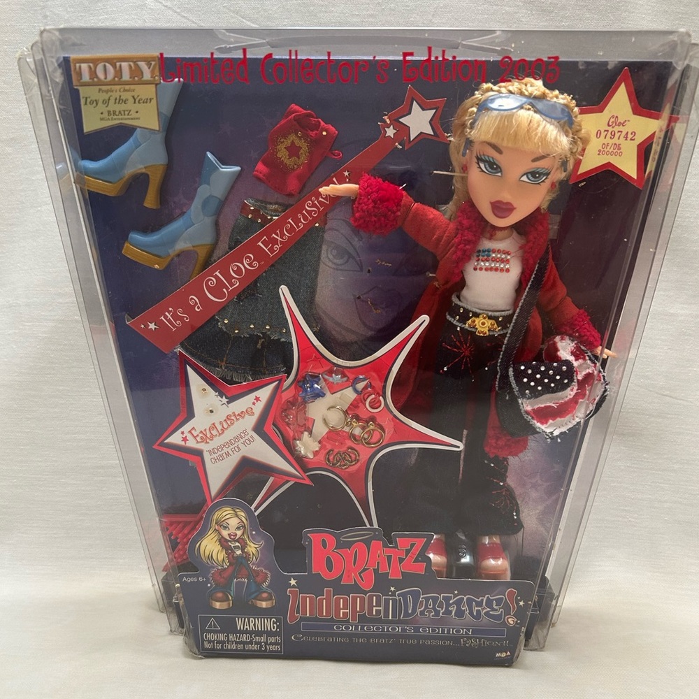 NIB Bratz Independance Collector’s Limited Edition 2003 Cloe Fashion Doll